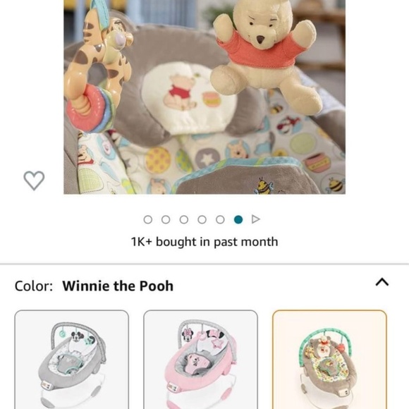 Winnie the Pooh Baby Bouncer - Picture 4 of 6